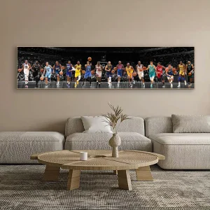 Motivational Basketball Poster Star J-Jordon and C-Curry Canvas Painting Print Room Home Bar Cafe Decor Room Wall Decor