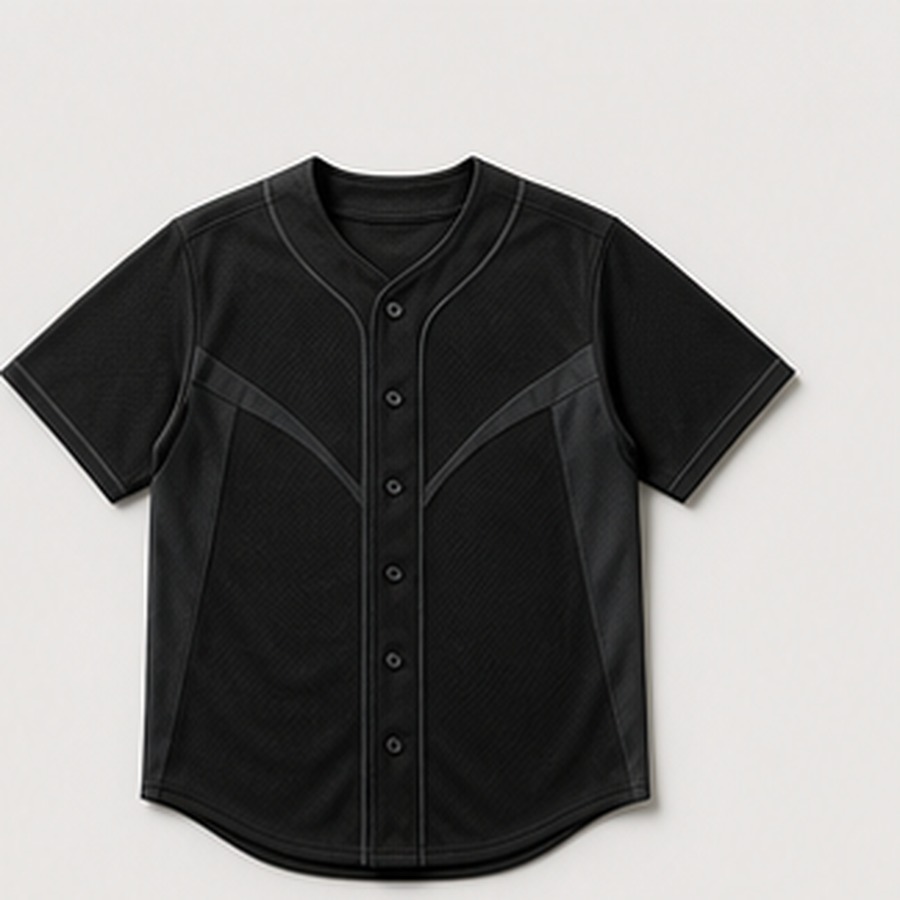 Baseball Jersey Night Motion Design for Unisex After Hours Streetwear Featuring Tonal Panels