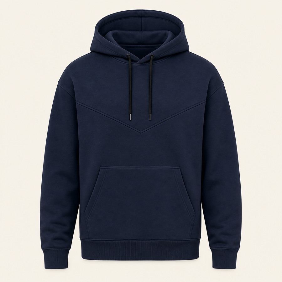 Graphic Hoodie Concrete Dawn Design for Unisex City Mornings Featuring Tonal Panel Print